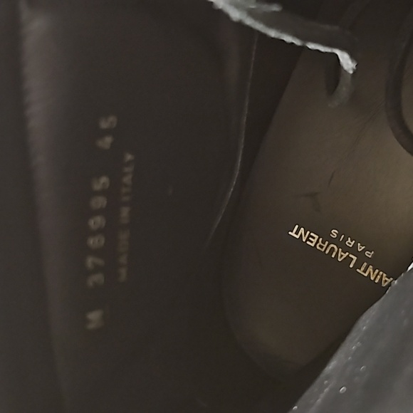 Saint Laurent Leather Trim Accent Sneakers - Picture 4 of 9